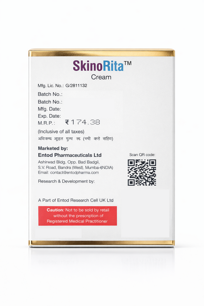 SkinoRita Cream 100g (Pack Of 2) | Urea Cream with Natural Moisturizing Factors | Deep Hydration & Dry Skin Repair