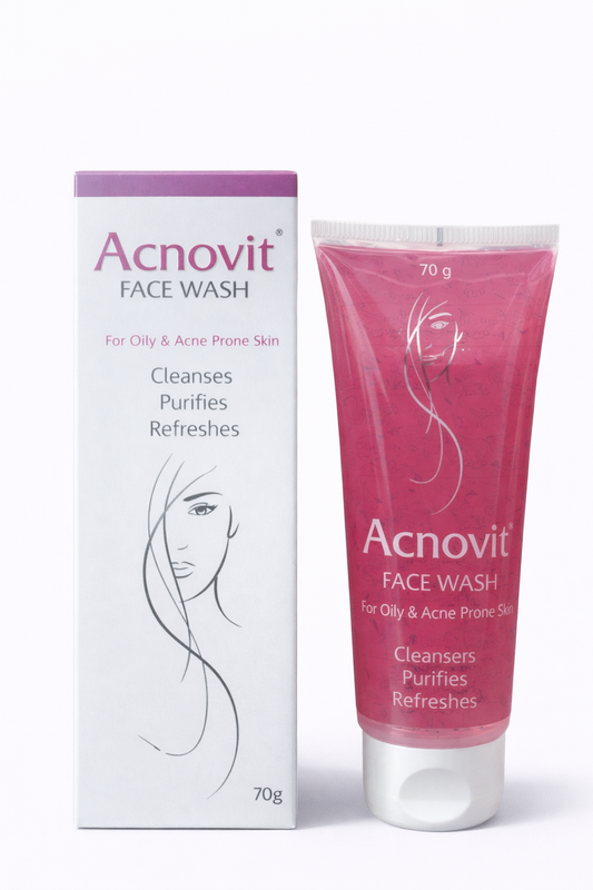 Acnovit Face Wash for Oily & Acne-Prone Skin – 70g | Cleanses, Purifies & Refreshes