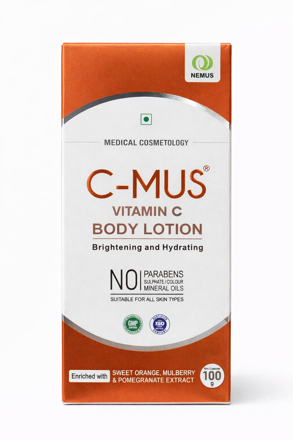 c-mus vitamin c body lotion | brightening & hydrating | paraben-free | 100g / 250g
