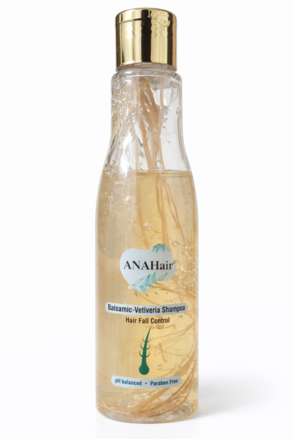 ANAHair Balsamic-Vetiveria Shampoo – Gentle Daily Cleanser with Natural Vetiver Extract | pH Balanced | 100ml