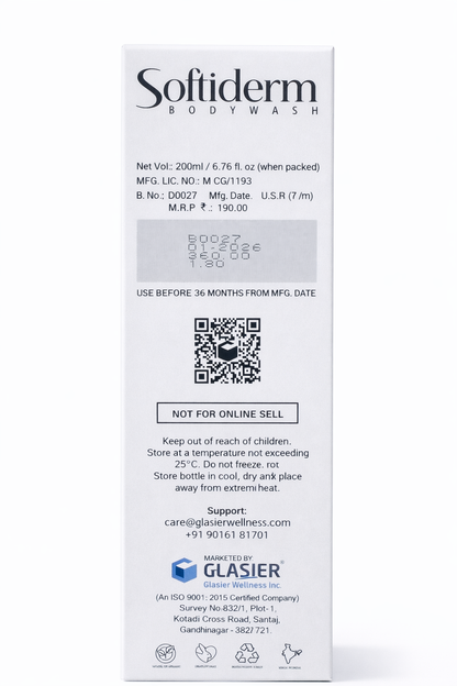 Softderm Deep Moisturising Bodywash – 200ml | pH Balanced & Paraben-Free