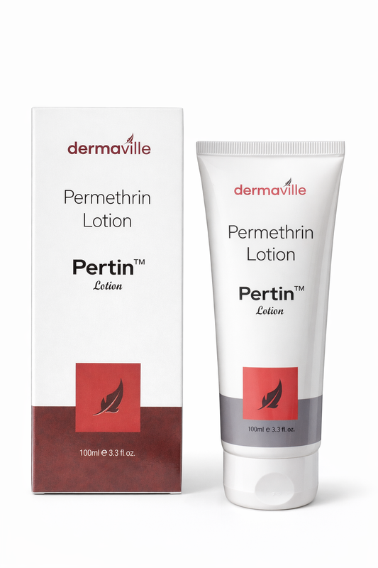 Permethrin Lotion 100ml – Anti-Scabies & Anti-Lice Treatment | Fast Relief | Pertin™ Lotion