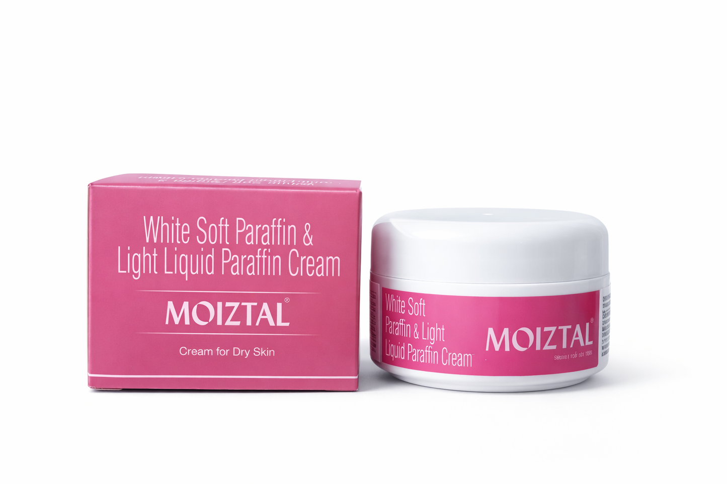 moiztal cream for dry skin | white soft paraffin 13.2% & light liquid paraffin 10.2% | talent india | 50g