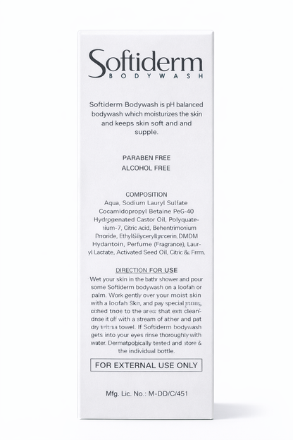 Softderm Deep Moisturising Bodywash – 200ml | pH Balanced & Paraben-Free