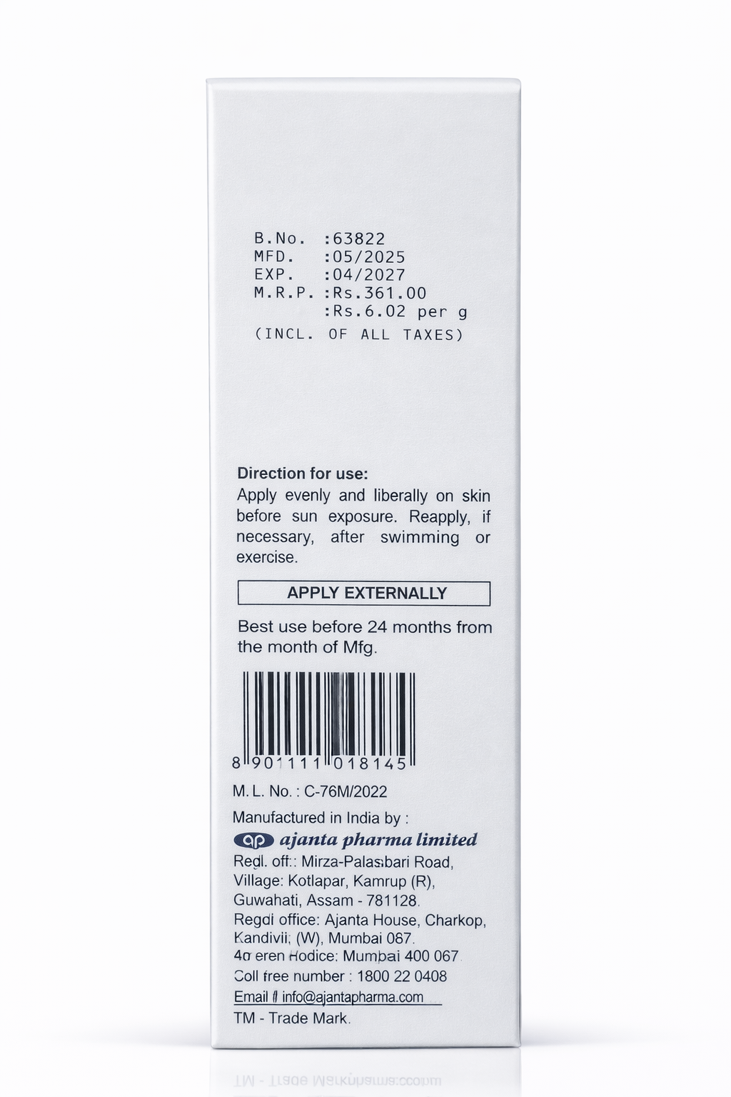 sunstop spf 19 sunscreen cream | solar smart cream | broad spectrum uva/uvb protection | oil-free & paraben-free | 60g