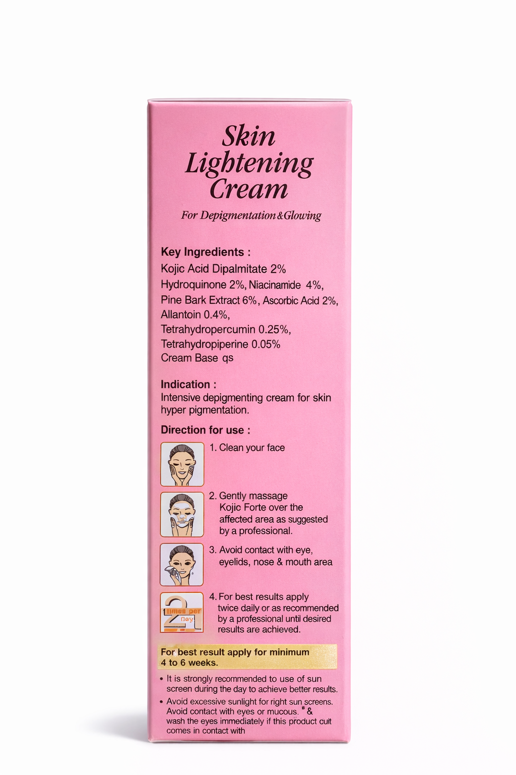 kojiglo forte® cream | intensive skin lightening & depigmentation