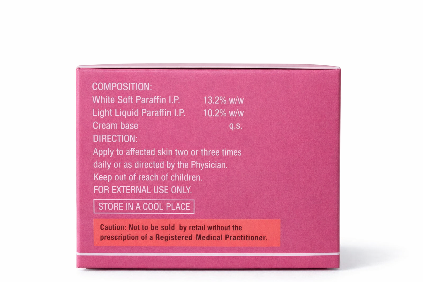 moiztal cream for dry skin | white soft paraffin 13.2% & light liquid paraffin 10.2% | talent india | 50g