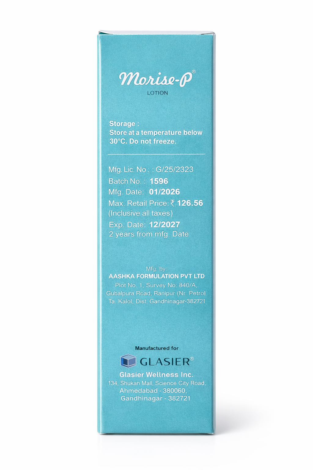 morise-p moisturising lotion – white soft paraffin & liquid paraffin | 100ml | intensive hydration for dry skin