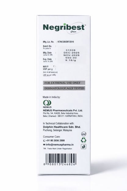 Negribest Skin Brightening & Pigmentation Control Cream