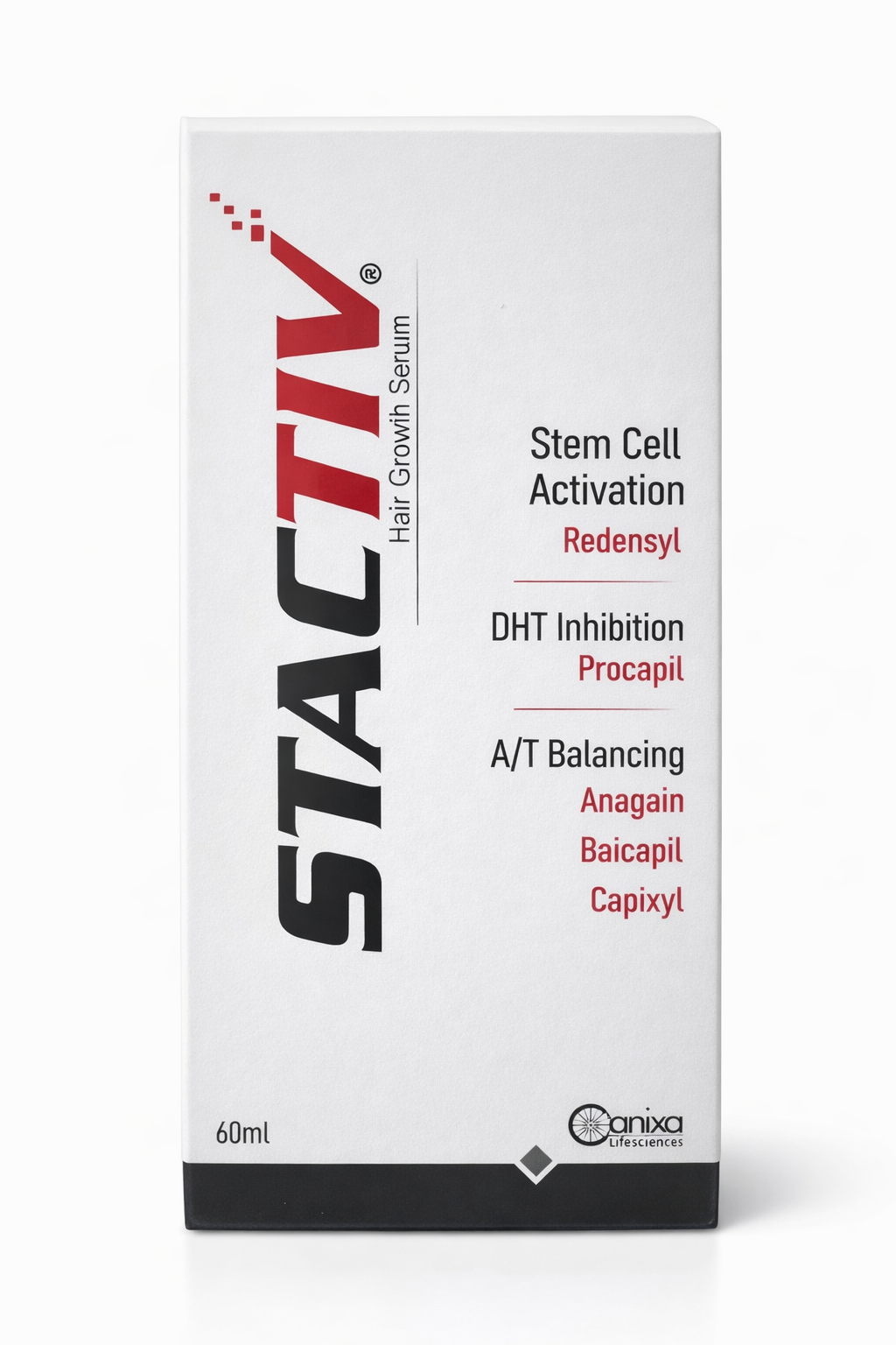 stactiv hair growth serum – advanced stem cell activation & hair regeneration | 60ml