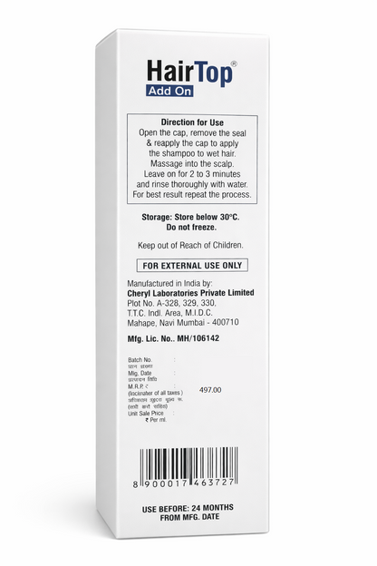 HairTop™ Add On Hair Strengthening Shampoo – Sulphate & Paraben Free