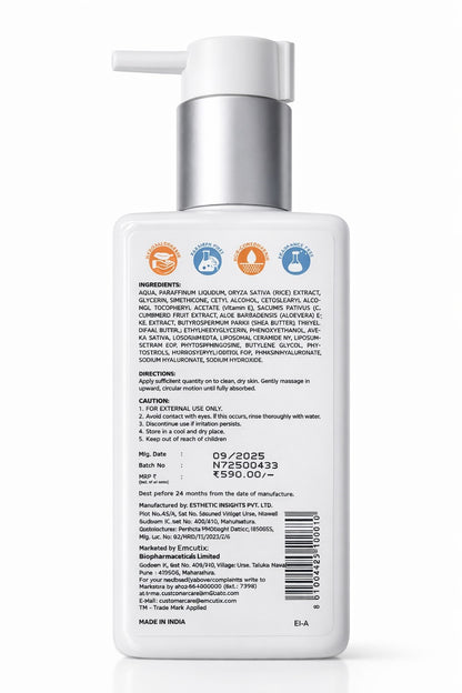 AquaOat Moisturising Lotion with Colloidal Oatmeal & Ceramides for Dry & Sensitive Skin – 100ml