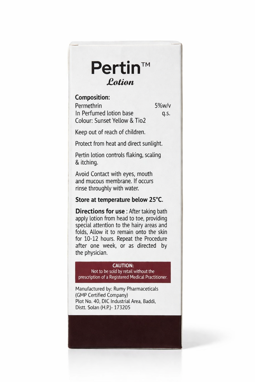 permethrin lotion 100ml – anti-scabies & anti-lice treatment | fast relief | pertin™ lotion