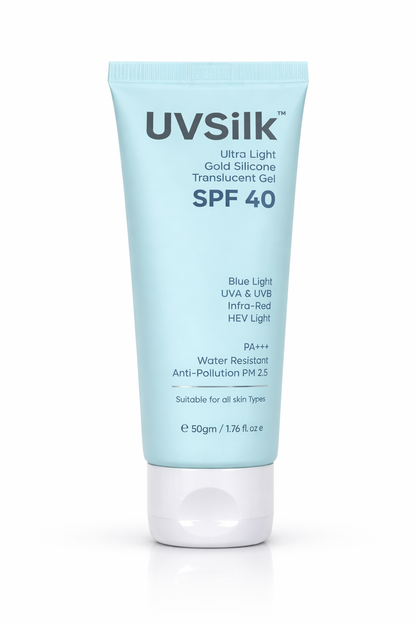 UVSilk Ultra Light Gold Silicone Sunscreen Gel SPF 40 PA+++