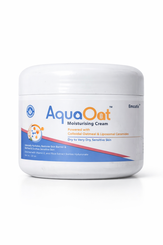 AquaOat Moisturising Cream | Colloidal Oatmeal & Ceramides | Deep Hydration for Dry & Sensitive Skin