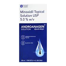 ANDROANAGEN Solution – Minoxidil Topical Solution USP 5% for Hair Regrowth (100 ml)