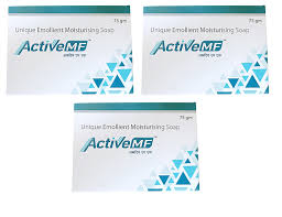 ActiveMF Unique Emollient Moisturising Soap – Pack of 3 (75 g Each)