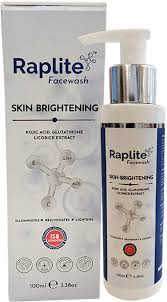 Raplite Skin Brightening Facewash | Kojic Acid, Glutathione, Vitamin C, Licorice Extract | 100ml
