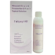 Folipep-MF Topical Solution – Minoxidil 5% + Finasteride 0.1% for Hair Regrowth