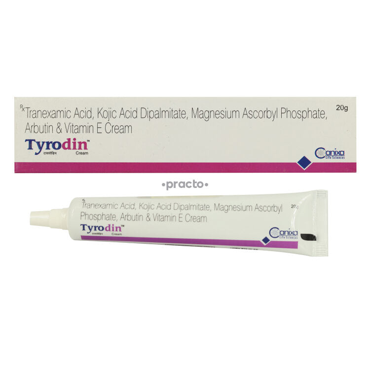 Tyrodin Cream | Tranexamic Acid, Kojic Acid Dipalmitate, Arbutin & Vitamin E | Advanced Depigmentation Cream | 20g